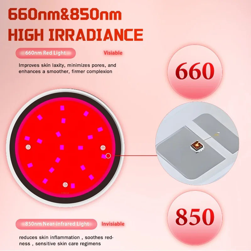 660nm 850nm 10W Red Light Therapy Lamp – Skin & Body Wellness Red Light Therapy Lamp Qst