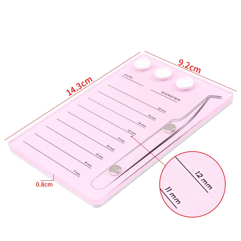 Magnetic Eyelash Glue Pallet Holder – Acrylic Suction Board Eyelash Tool Holder Qme