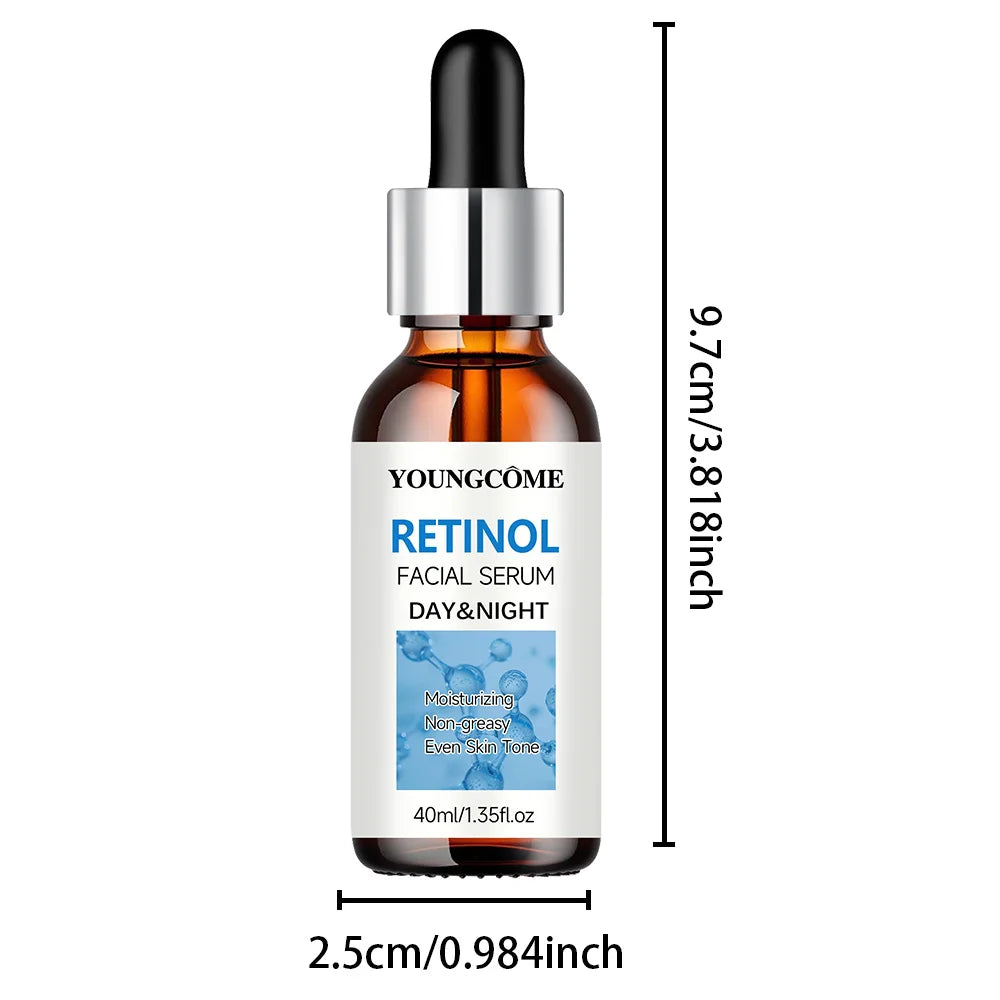 YOUNGCOME Retinol Facial Serum – Firm, Brighten & Hydrate Retinol Face Serum Qst 40ml