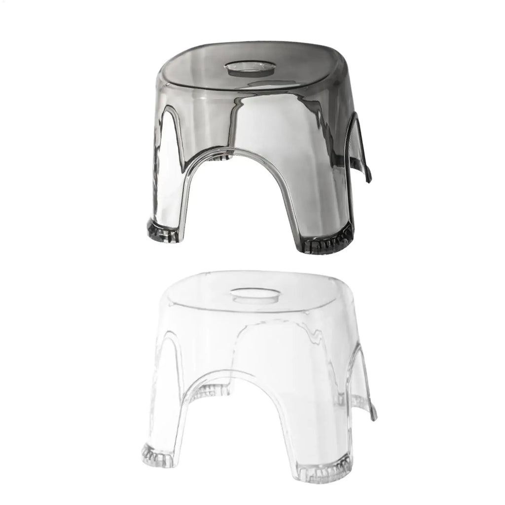 Clear Non-Slip Waterproof Bathroom Step Stool – Transparent Bathroom Step Stool Qme