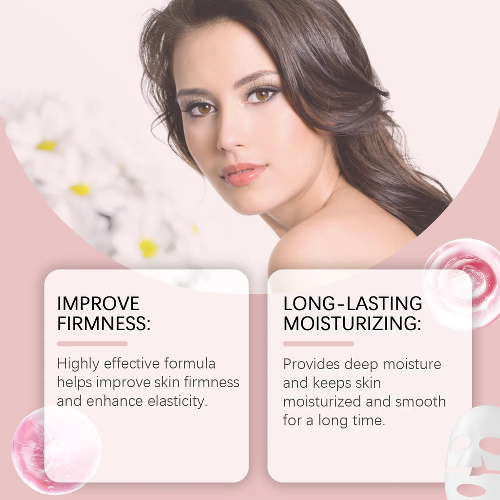 Bio-Collagen Deep Sheet Mask – Hydrating & Brightening 3pc Collagen Sheet Mask Qst