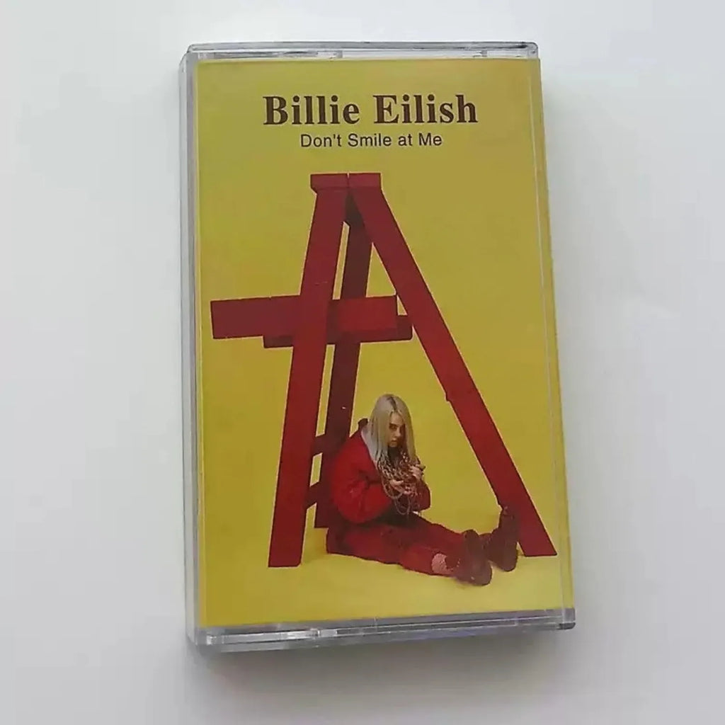Retro Pop Music Cassette Tape – Yellow Art Scene Cover Music Cassette Tape Qme