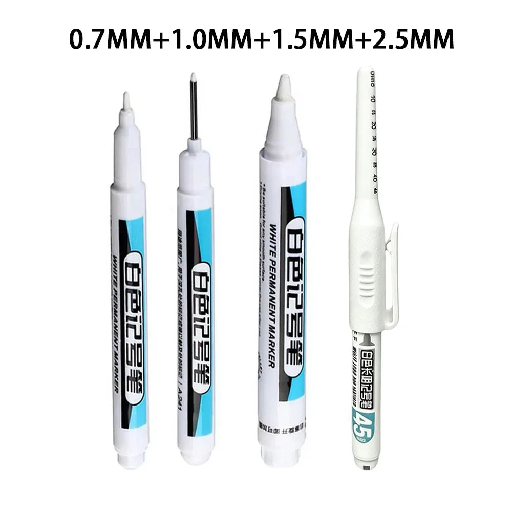 White Waterproof Marker Pens | Oily Ink DIY Graffiti Art Waterproof Marker Pens Qme 4 Pcs mix