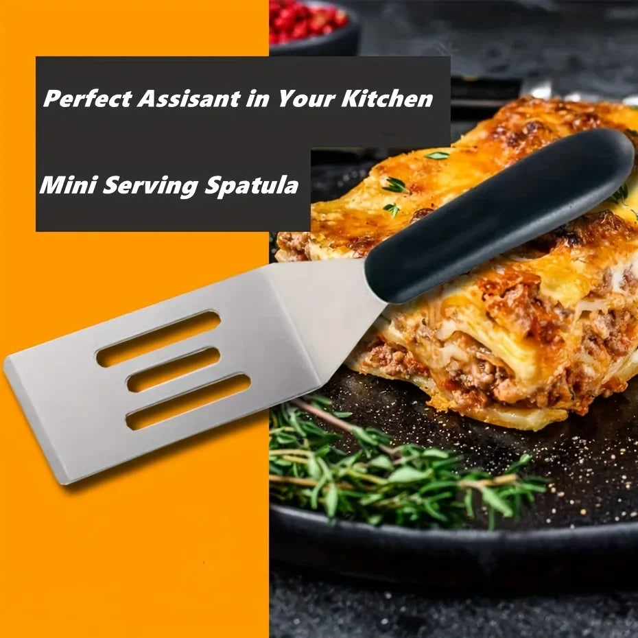 Mini Stainless Steel Spatula for Baking, Cooking & Restaurant Use Baking Spatula Qme