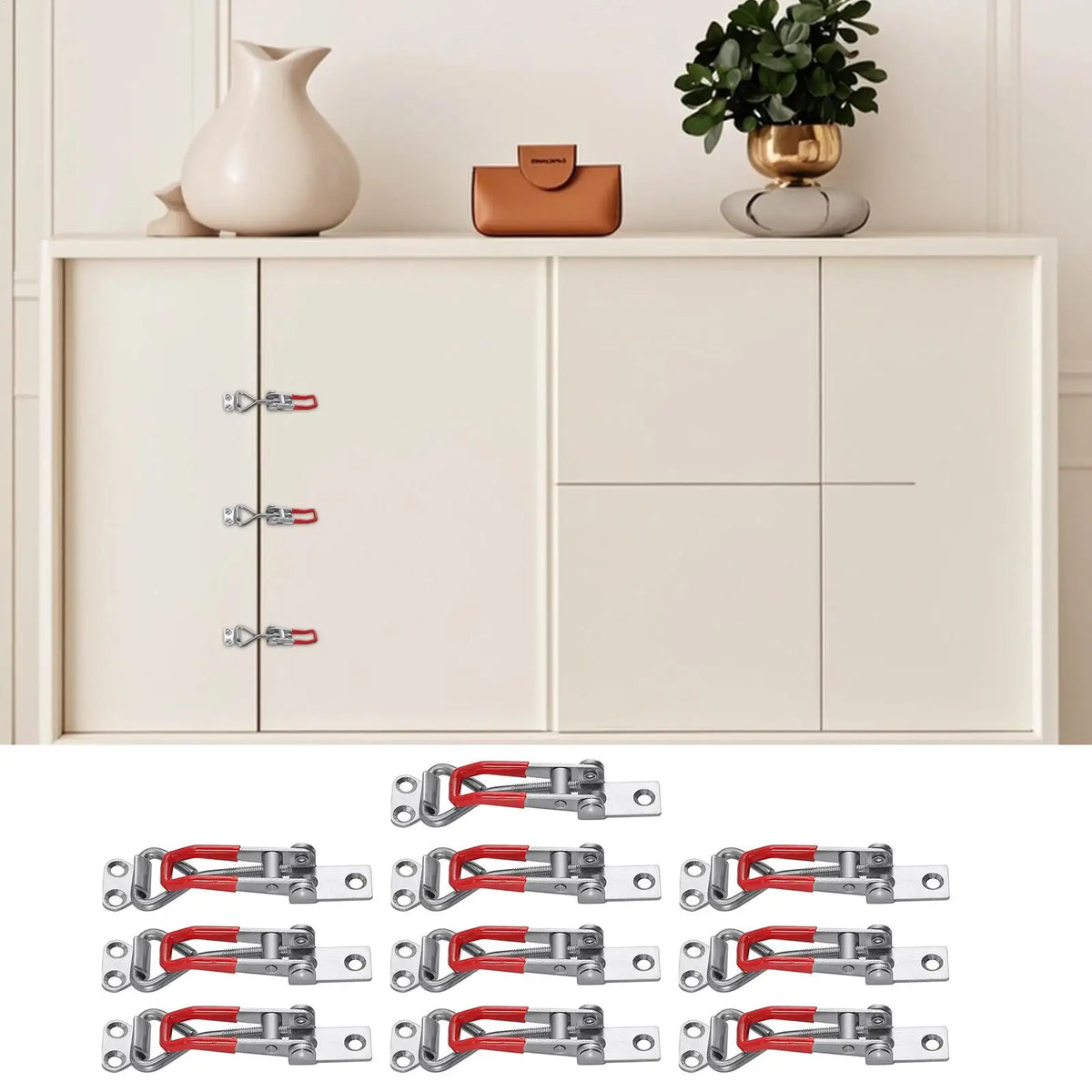 10-Piece Rust-Proof Quick Release Over-Center Latch Clamps Toggle Latch Clamp Qme