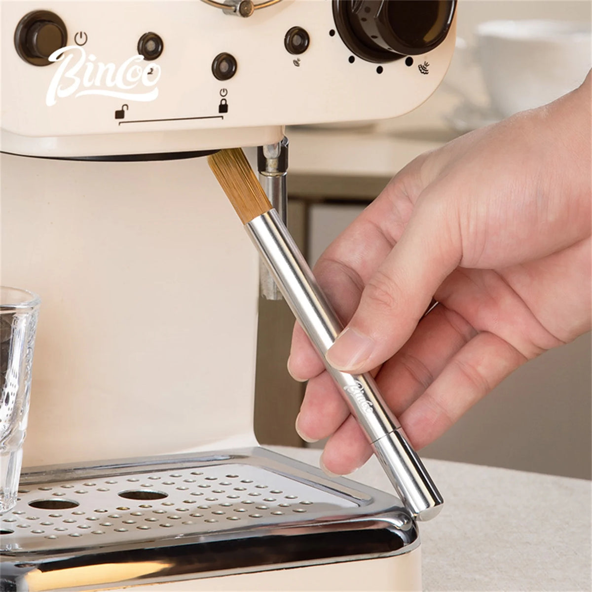 Bincoo Coffee Brush – Grinder & Machine Cleaning Tool Coffee Cleaning Brush Qst