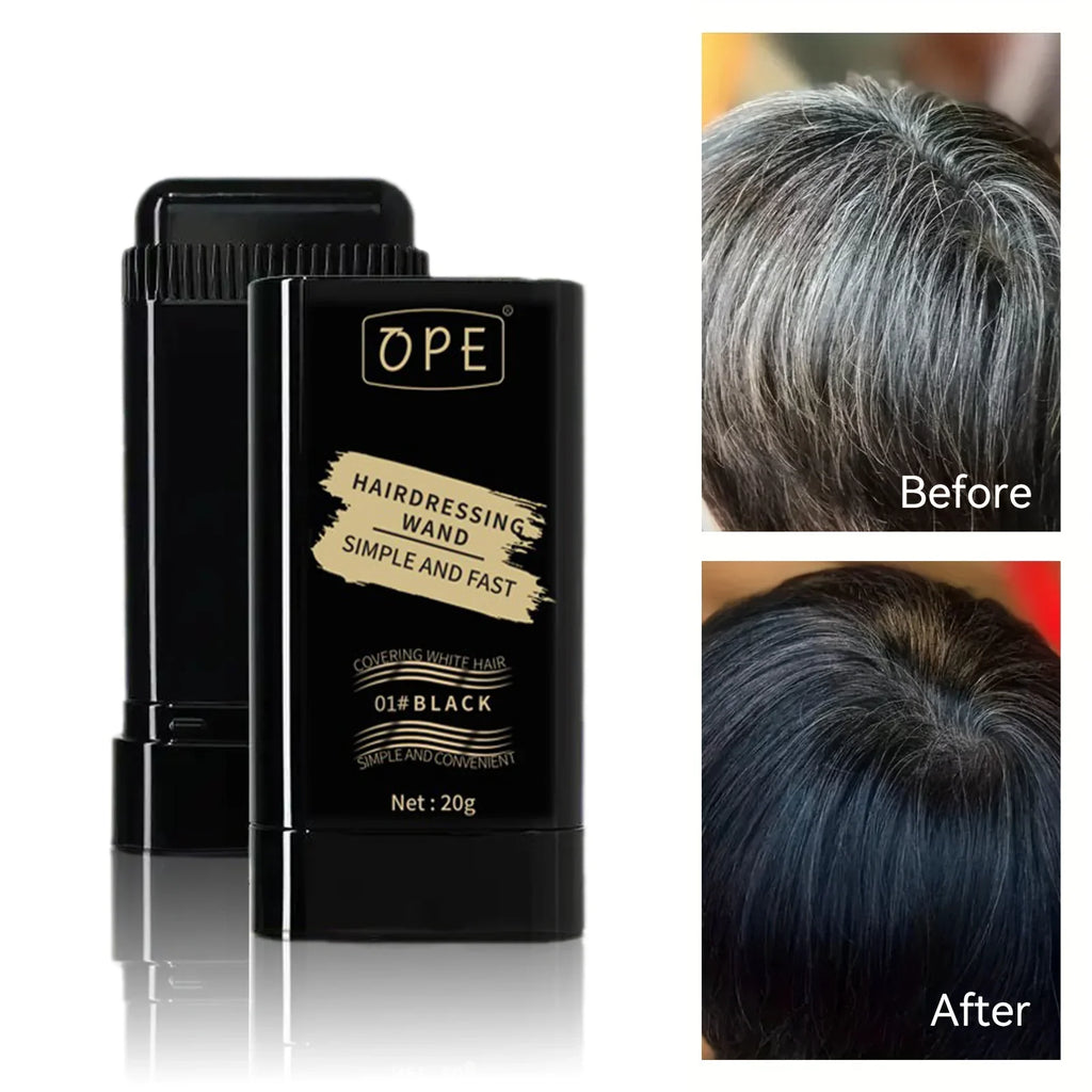 3-Color Temporary Hair & Beard Dye Touch-Up Stick | Portable Temporary Hair Dye Qme
