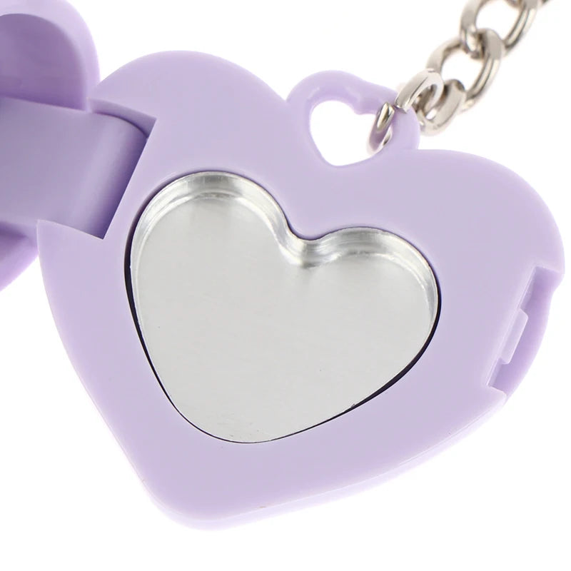 Heart Shape Mini Empty Compact – Blush & Eyeshadow Case + Mirror Cosmetic Compact Case Qst