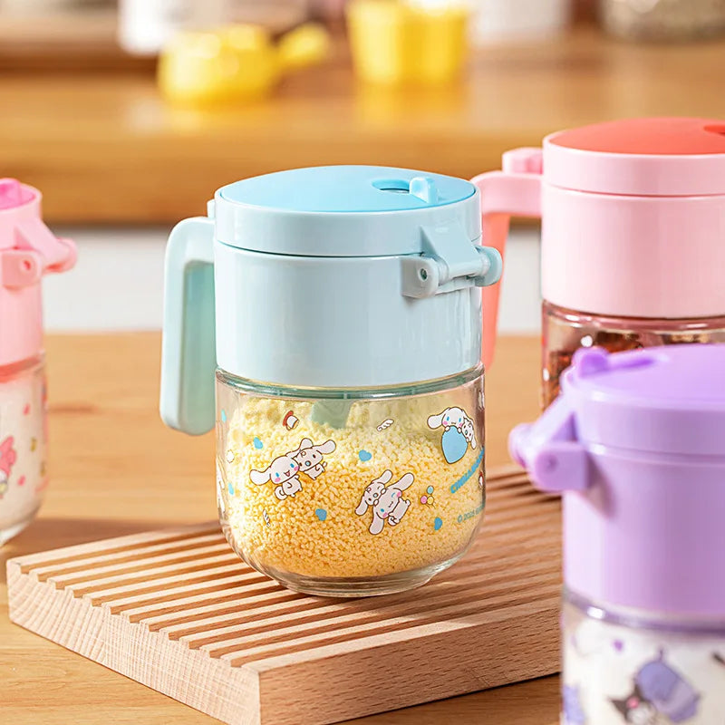 Hello Kitty Kuromi Glass Spice Jars & Salt Shaker Set Glass Spice Jar Set Qme 4