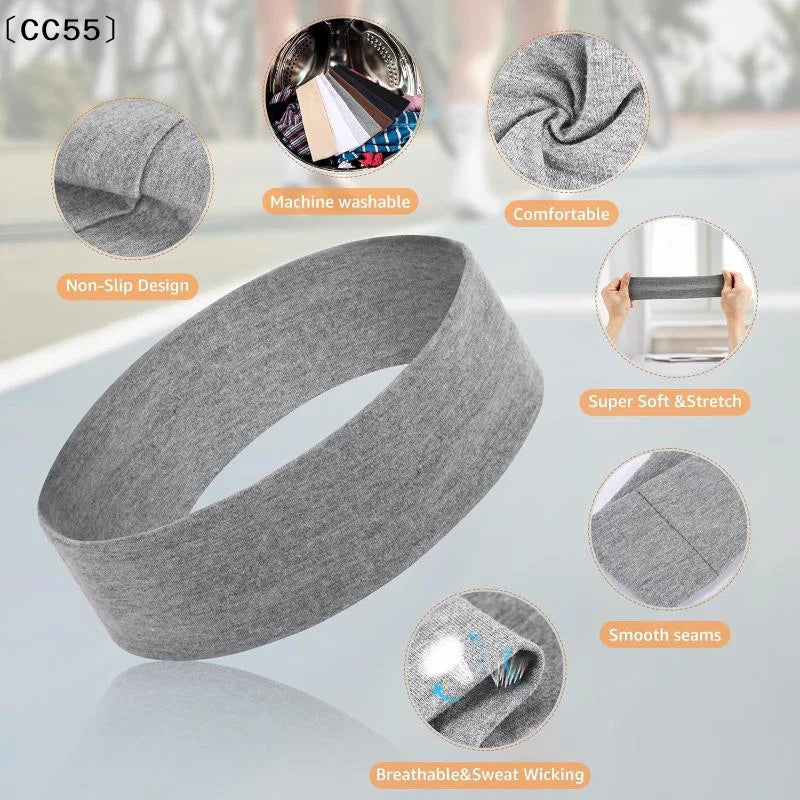 Retro Boho Wide Stretch Headband – Polka Dot Hair Accessory Wide Hair Headband Qst