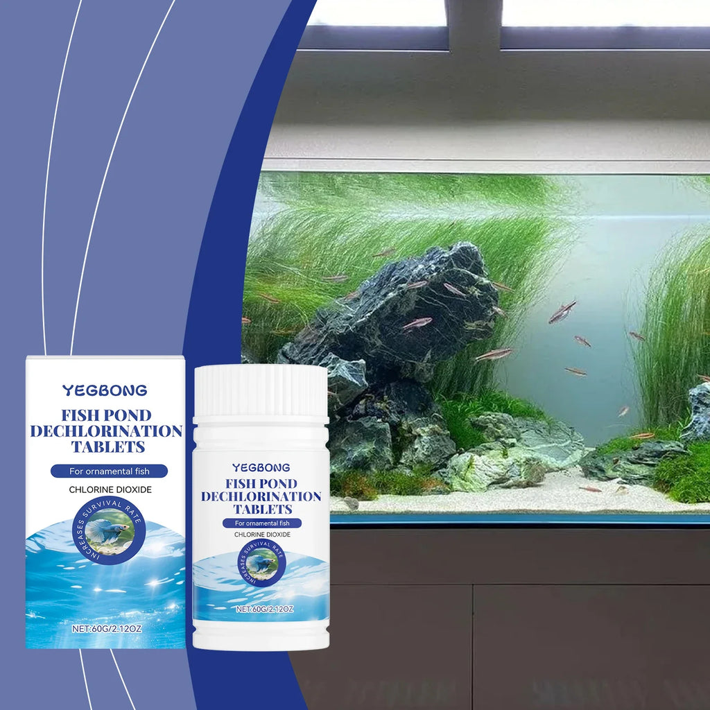 Yegbong Aquarium & Fish Pond Chlorine Removal Sheets Aquarium Water Treatment Qme