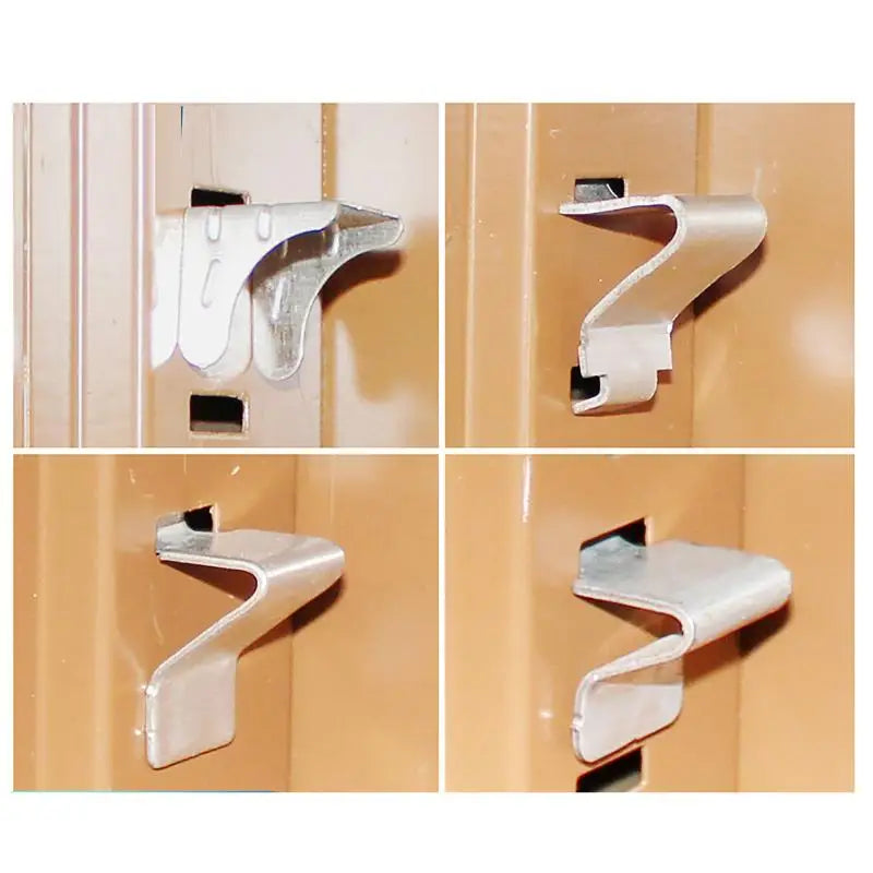 10-Pack Heavy Duty Metal Shelf Support Clips for Cabinets Shelf Support Clips Qst
