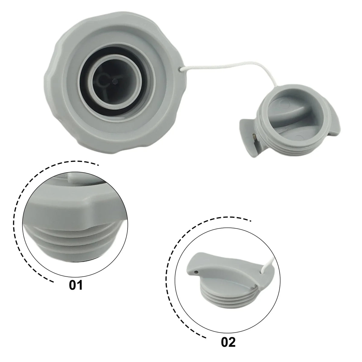 Premium Air Valve Screw Cap for Duraplus P05767 Spa & Pool Spa Valve Cap Qme