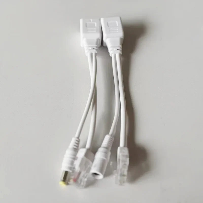 Passive PoE Adapter RJ45 Injector & Splitter Kit – 12–48V IP Cam PoE Network Adapter Qme