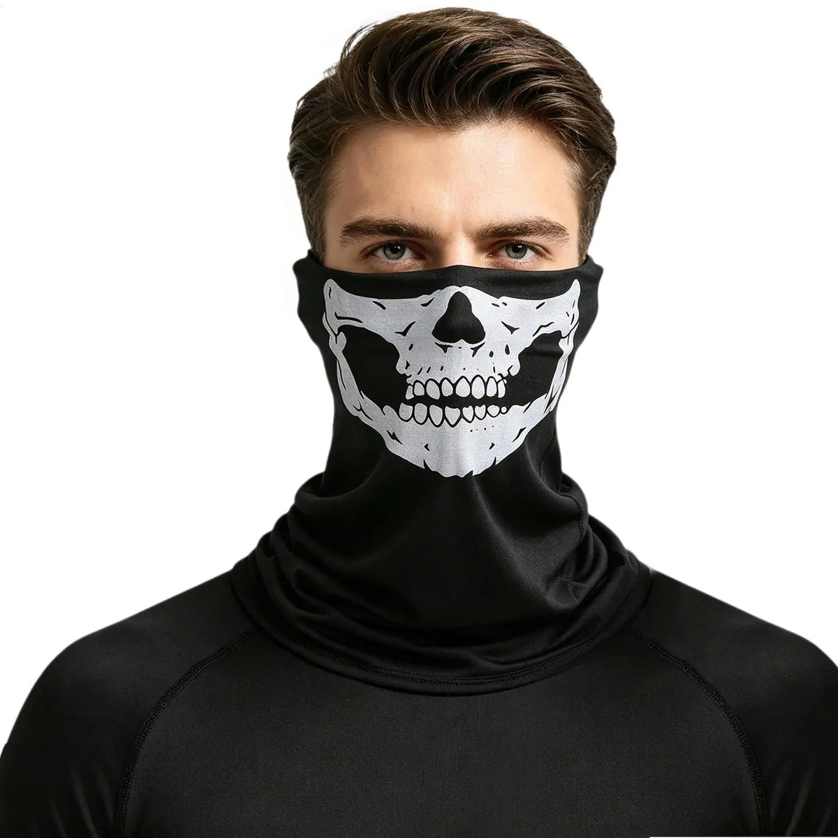 Skull Pattern Breathable Sports Bandana & Head Scarf Sports Bandana Qme