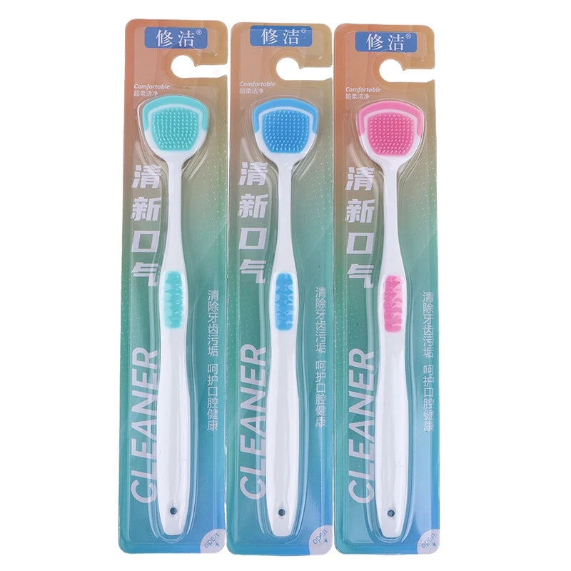 Silicone Tongue Scraper – Fresh Breath Oral Cleaner 1/5 PCS Tongue Scraper Qst