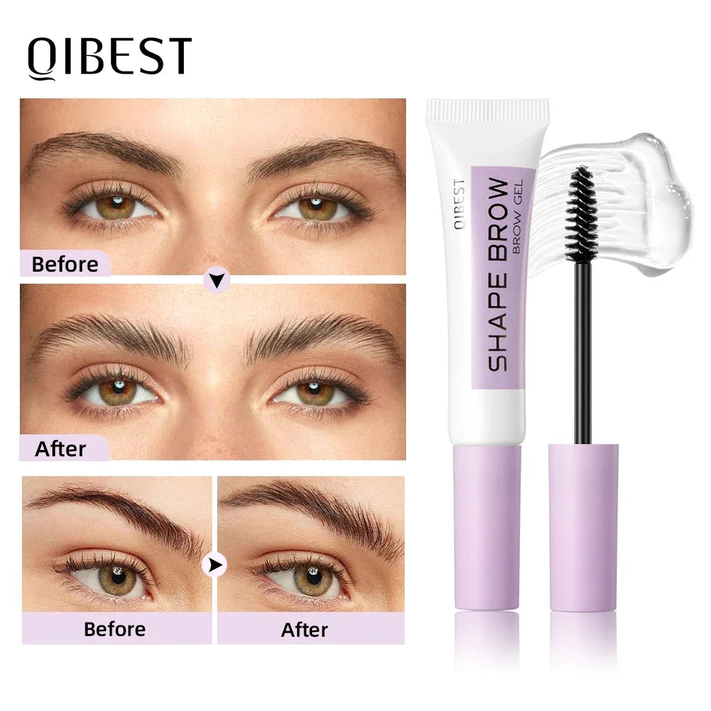 QIBEST Eyebrow Shaping Gel – Quick-Dry Long-Lasting Brow Styler Eyebrow Styling Gel Qme