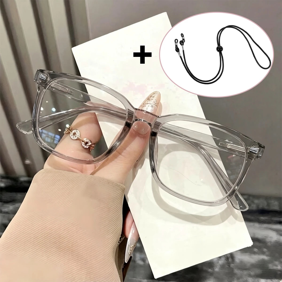 VOPHA L17 Auto Focus Blue Light Blocking Reading Glasses Reading Glasses Qst Gray