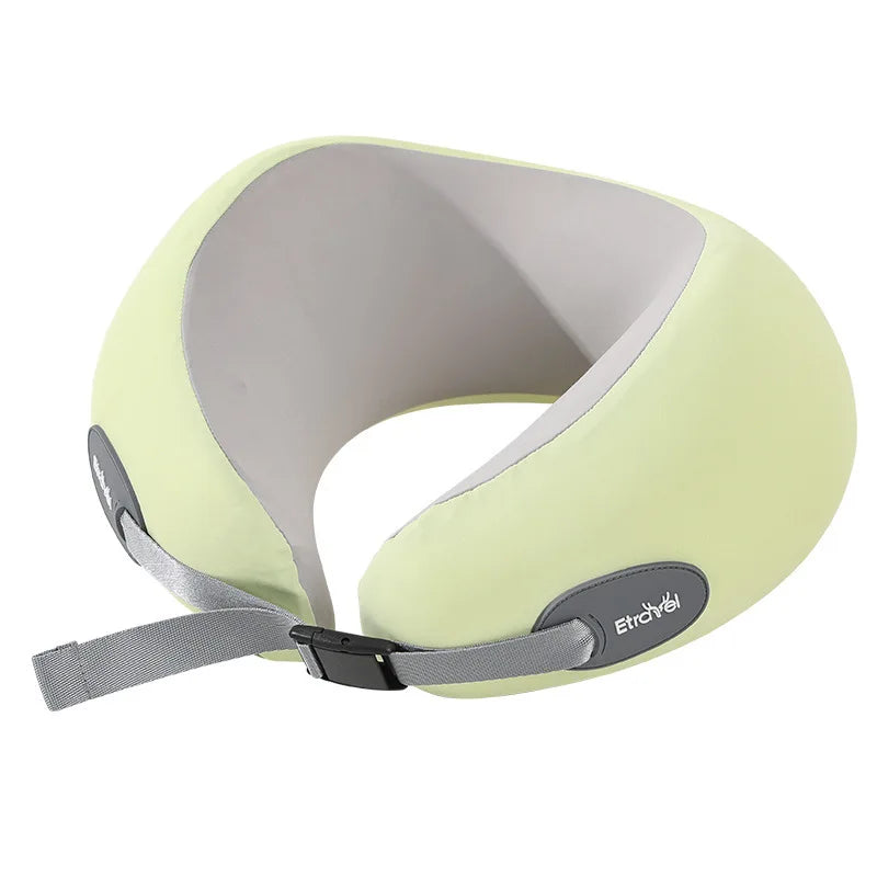 Memory Foam U-Shaped Travel Neck Pillow – Compact & Lightweight Travel Neck Pillow Qme