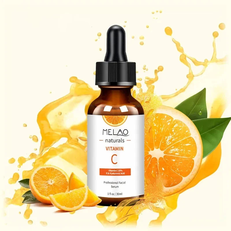MELAO Vitamin C Serum 20% – Hyaluronic Acid & Vitamin E Vitamin C Face Serum Qme