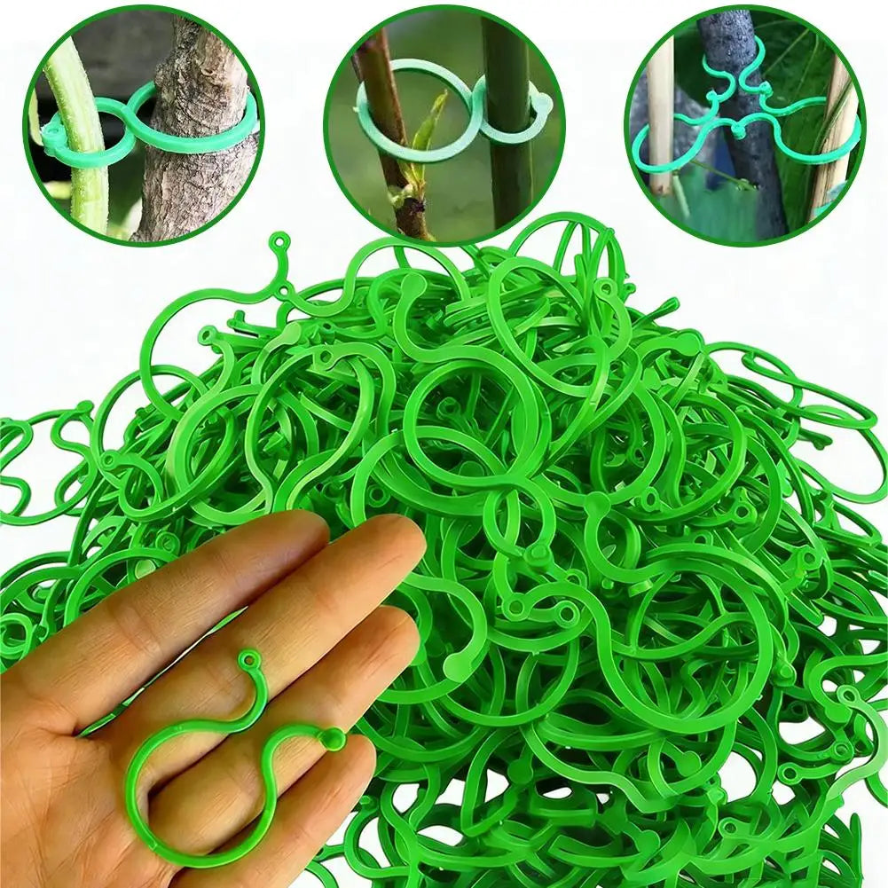 Horticultural Twist Clip Ties – Garden Plant Support Clips Garden Plant Clips Qme