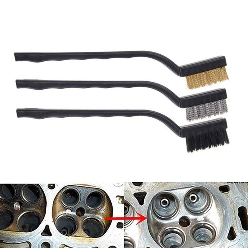 7-Piece Wire Brush Set – Stainless Steel, Copper & Nylon Wire Brush Set Qme