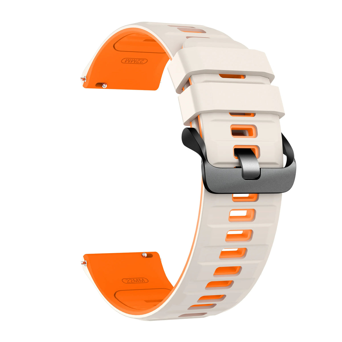 Silicone Sport Strap for OnePlus Watch 3/2/2R – 10 Colors Silicone Watch Strap Qme Star Orange 22mm Universal