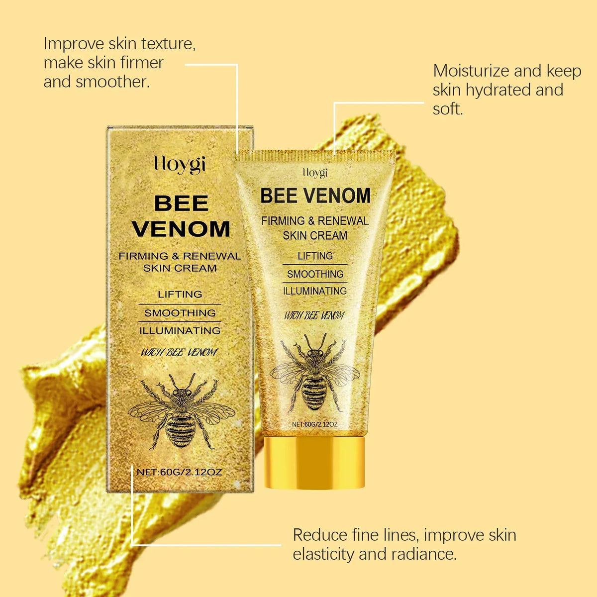 Bee Venom Face Cream – Firming, Lifting & Fine Line Smoothing Firming Face Cream Qme