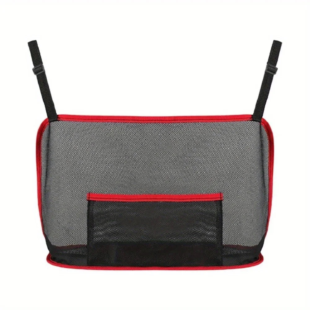 Large Capacity Car Seat Net Pocket Organizer | Qme Car Seat Organizer Qme Red