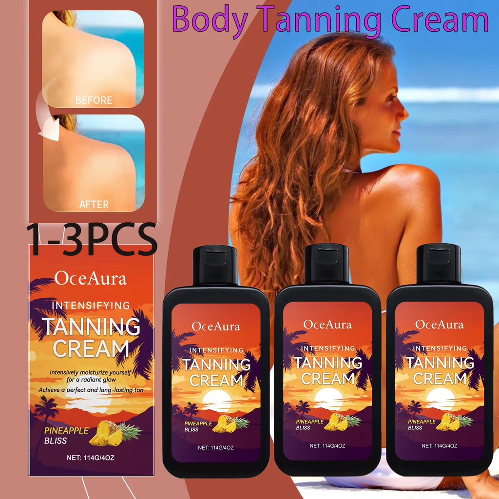 OceAura Self Tanning Lotion – Bronzing Body Cream, Coconut Oil Self Tanning Lotion Qst