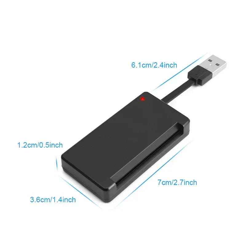 USB 2.0 Smart Card Reader – EMV, CAC, ID & Bank Cards USB Smart Card Reader Qme