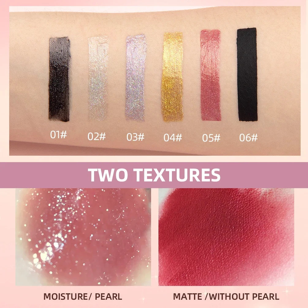 QIBEST Glitter Pearlescent Lip Gloss – Moisturizing & Long-Lasting Glitter Lip Gloss Qme