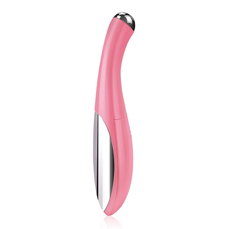 Qme Portable Electric Eye Massager | Vibration Skincare Wand Eye Massager Qme 15cm pink