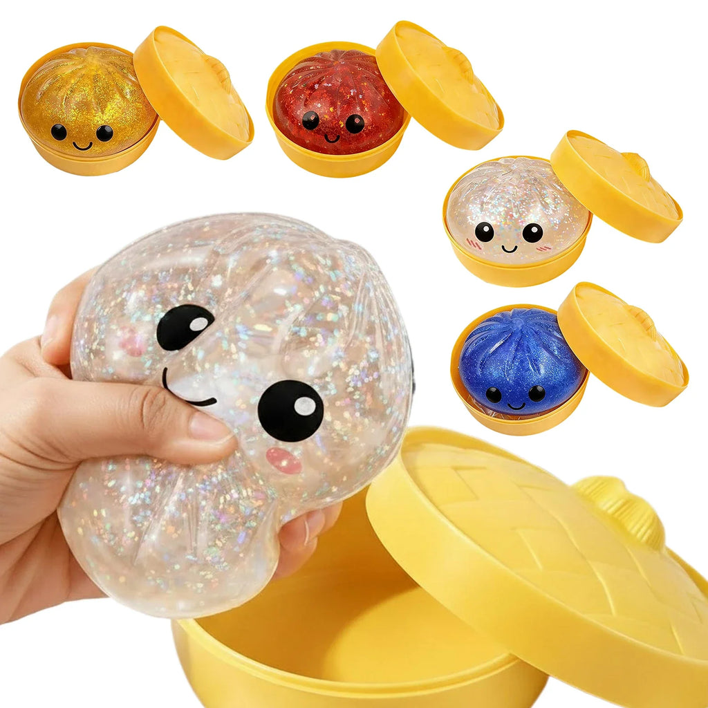 Glitter Dumpling Squishy Squeeze Toy – 43 Styles Sensory Sensory Squeeze Toy Qme