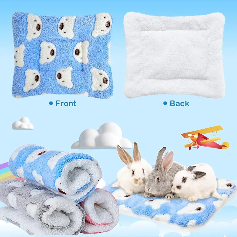 Soft Warm Sleeping Pad Bed for Rabbits & Guinea Pigs | Small Pets Small Animal Bed Qme