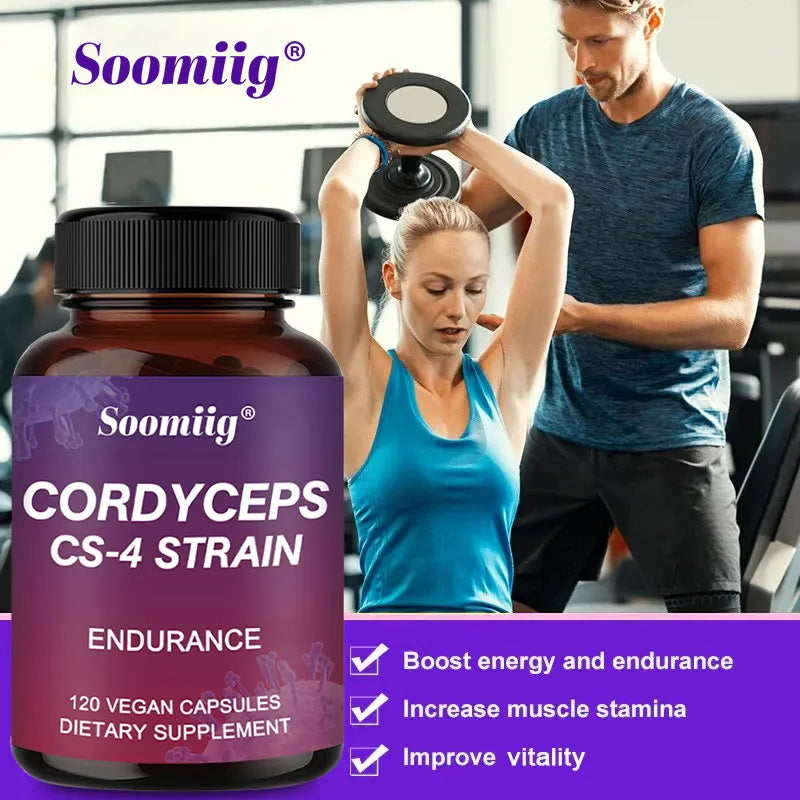 Cordyceps Mushroom Extract Capsules – Energy & Focus Support Mushroom Supplement Qst