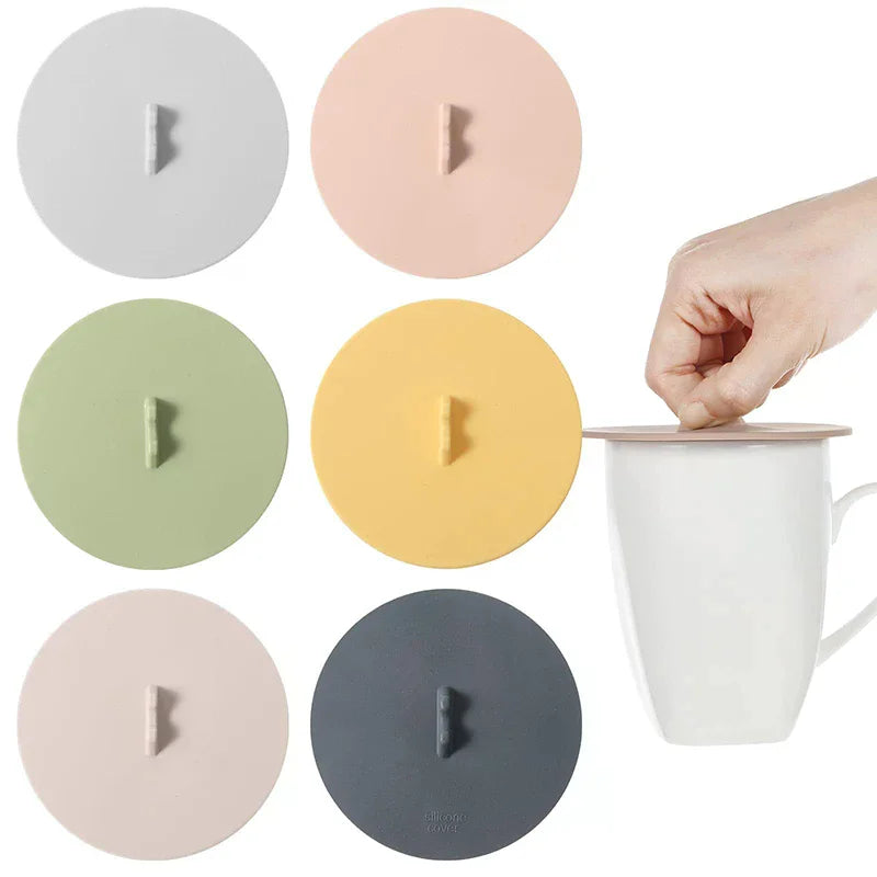 Silicone Cup Cover Anti-Overflow Suction Lid | Mugs & Glass Silicone Cup Lid Qme