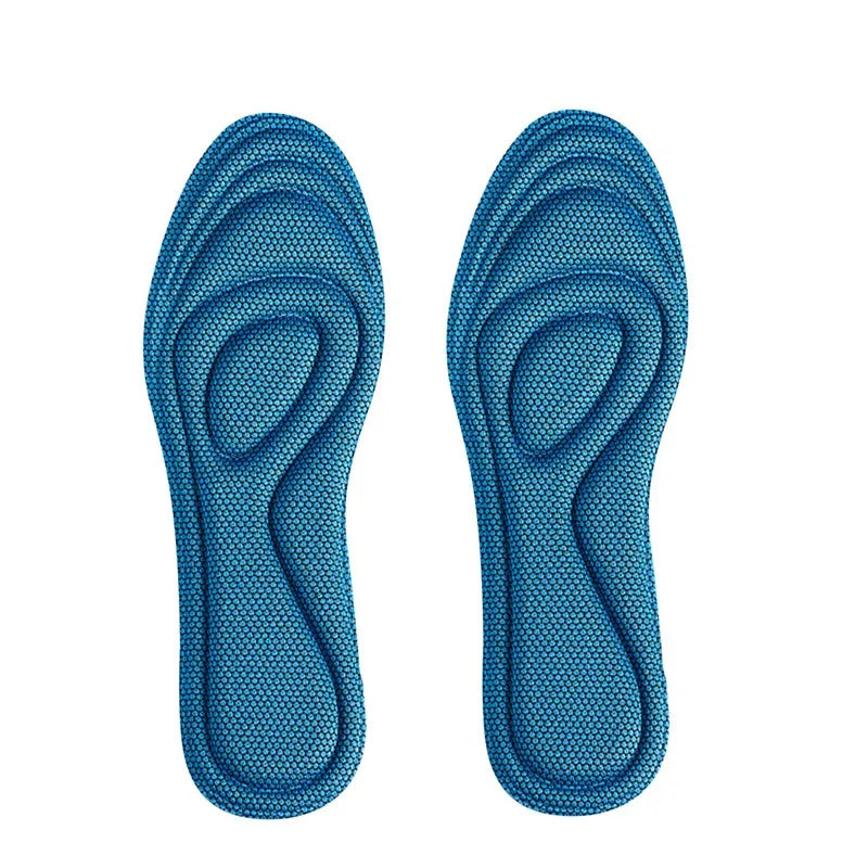 Memory Foam Shoe Insoles – Antibacterial & Deodorizing Shoe Insoles Qme Blue 35-36