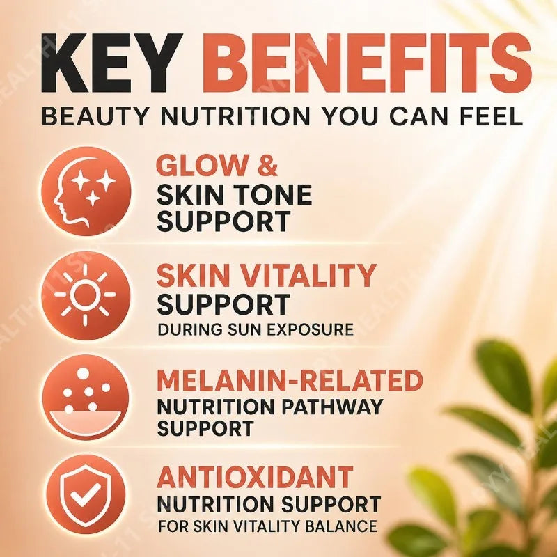 Tanning Gummies Watermelon – Lycopene, Astaxanthin & Beta-Carotene Beauty Supplement Gummies Qst