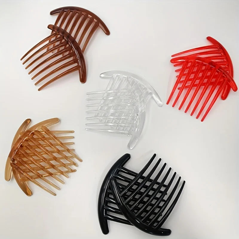 Seven-Tooth Comb Brush for All Hairstyles – Durable Plastic Hair Comb Brush Qme