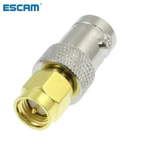 SMA Male to BNC Female RF Connector Adapter – Gold & Silver RF Connector Adapter Qme