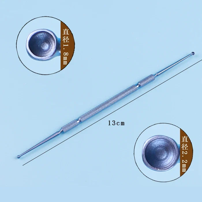 Micro Titanium Ophthalmic Scraping Spoon Double-Ended Precision Spoon Instrument Qme G