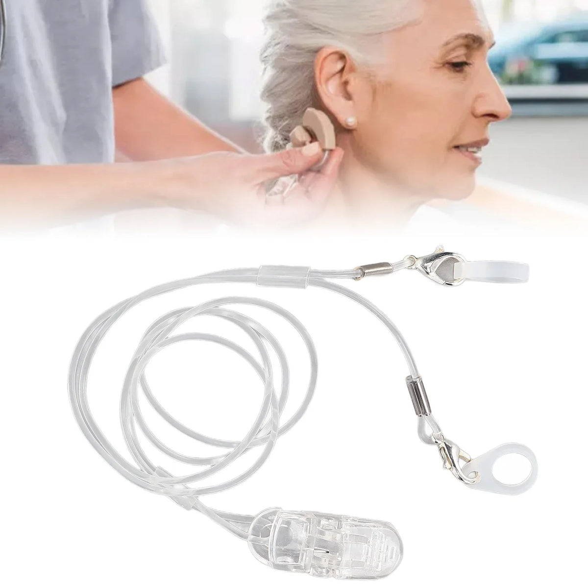 Hearing Aid Lanyard Holder Clip – Secure Anti-Loss Strap Hearing Aid Accessory Qme Default Title