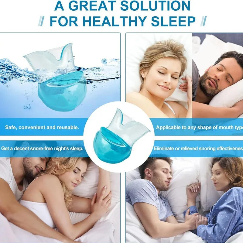 Silicone Tongue Retainer Anti-Snoring Mouthpiece | Better Sleep Anti-Snoring Mouthpiece Qst