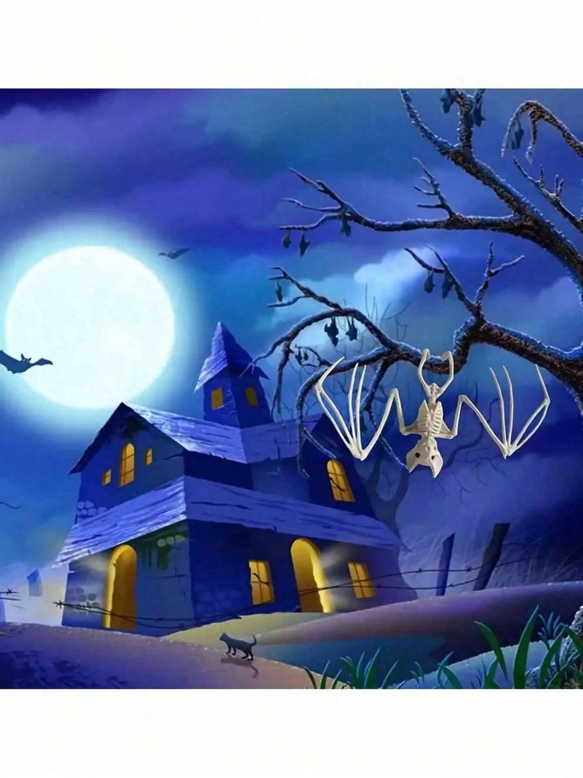 Halloween Skeleton Bat Party Decoration & Prank Props Halloween Decoration Prop Qme