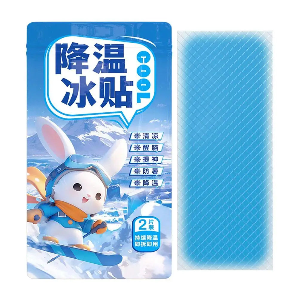 5 Pairs Forehead Cooling Gel Patches – Mint Plant Extract Cooling Gel Patches Qme 5 pairs