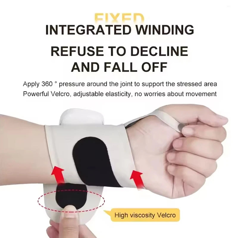 EMS Cordless Wrist Massager – 10 Modes, 29 Levels, Rechargeable Wrist Massager Qst