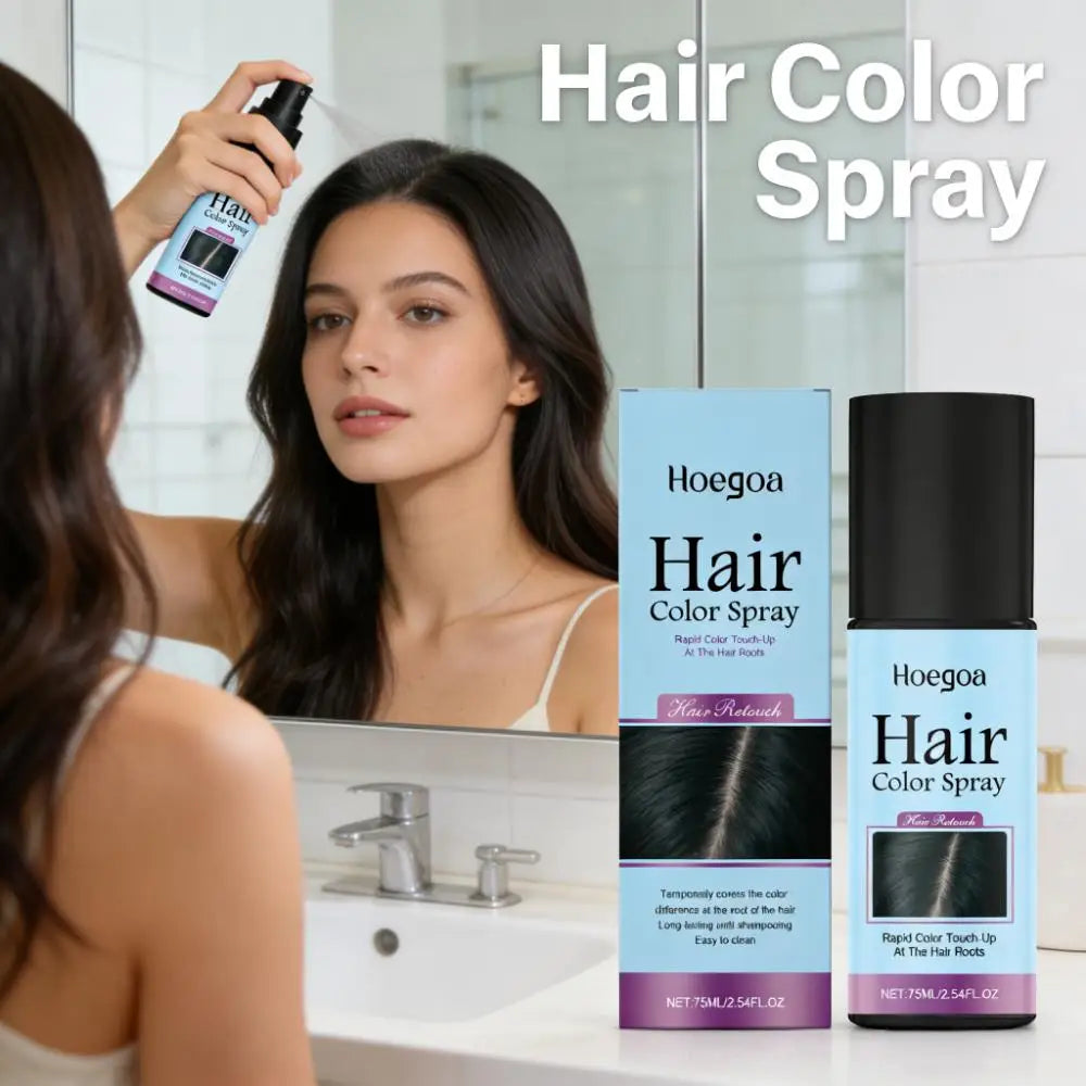 Temporary Hair Color Root Touch-Up Spray | 4 Shades | Qme Root Touch-Up Spray Qme