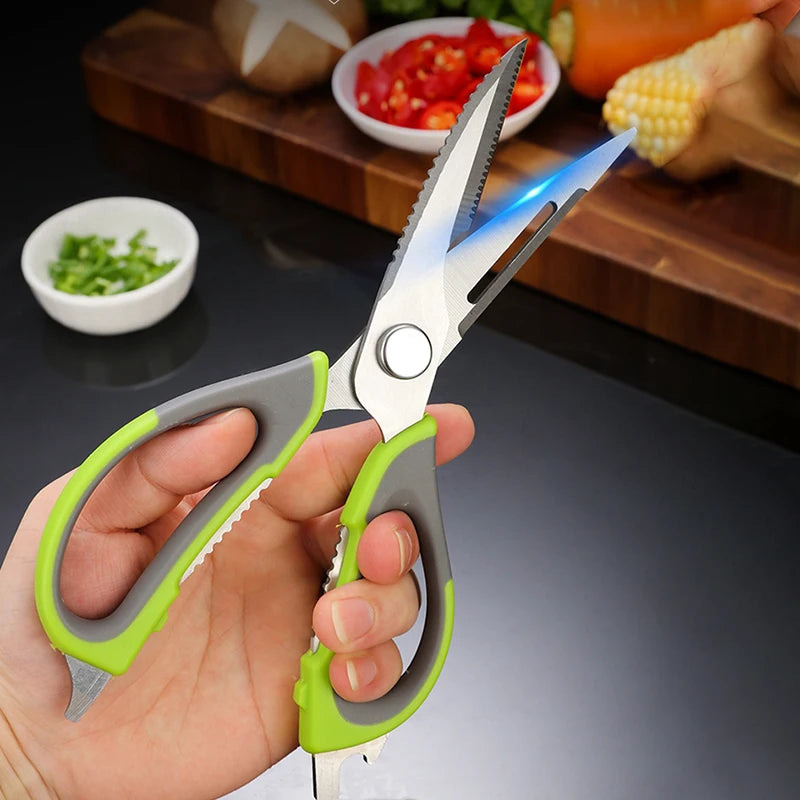 XITUO Stainless Steel Kitchen Scissors – Heavy-Duty Multipurpose Kitchen Scissors Qst SC04