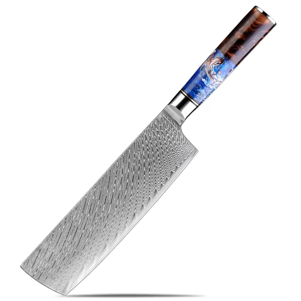 XITUO 7" Nakiri Knife – 67-Layer Damascus Steel Chef Knife Damascus Nakiri Knife Qst Nakiri Knife